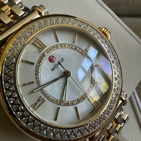 NWT MICHELE Caber Diamond Watch MWW16E000001 - Picture 7 of 16